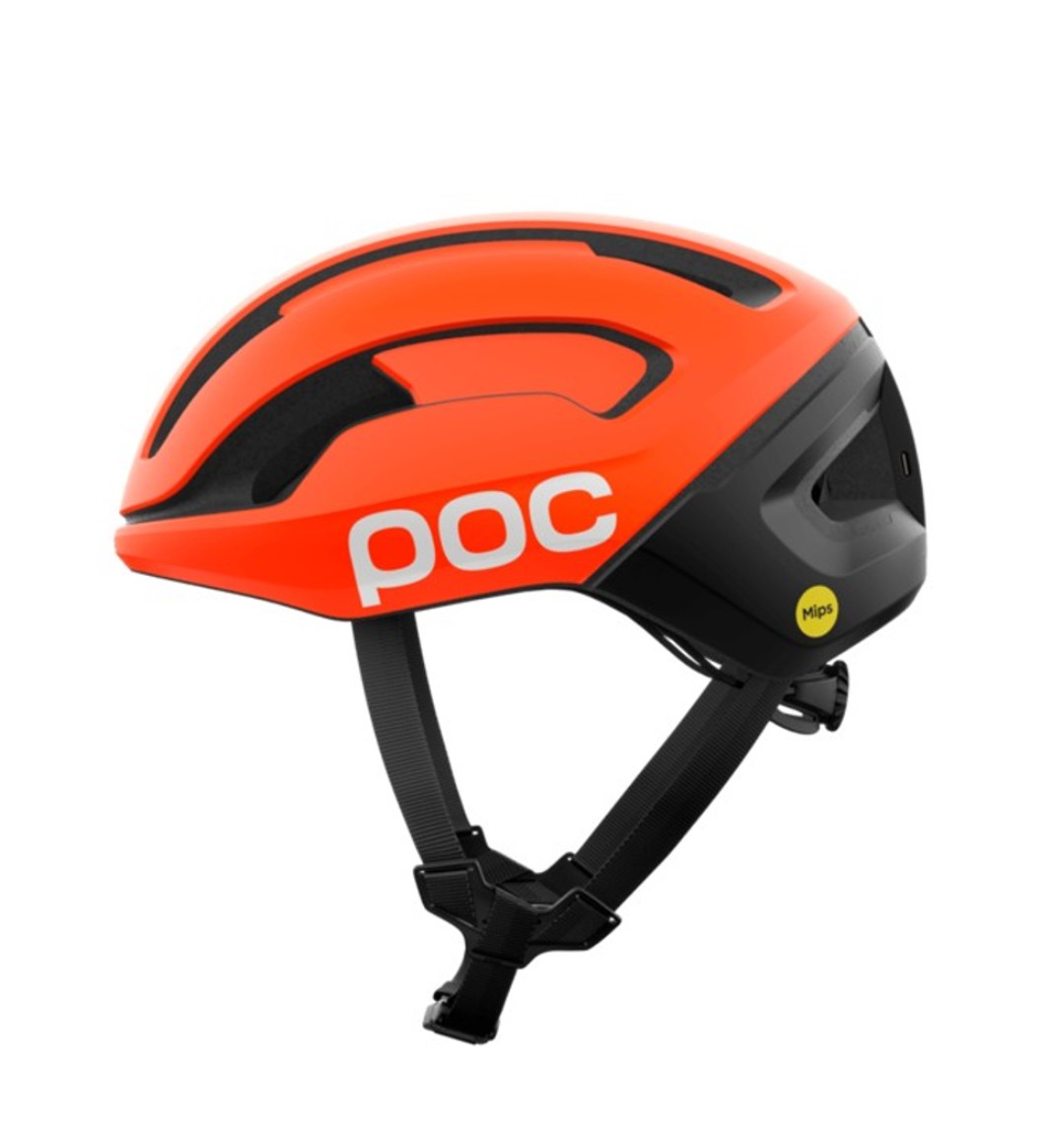 POC Fahrradhelm Omne Beacon MIPS Fluorescent Orange Matt / Uranium Black Matt