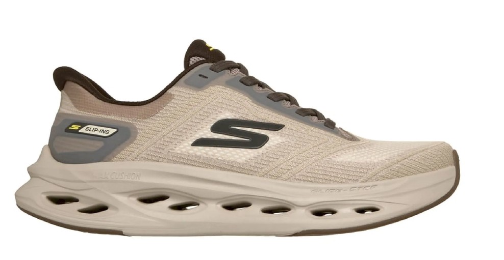 Skechers Laufschuhe Max Cushioning Glide-Step Taupe