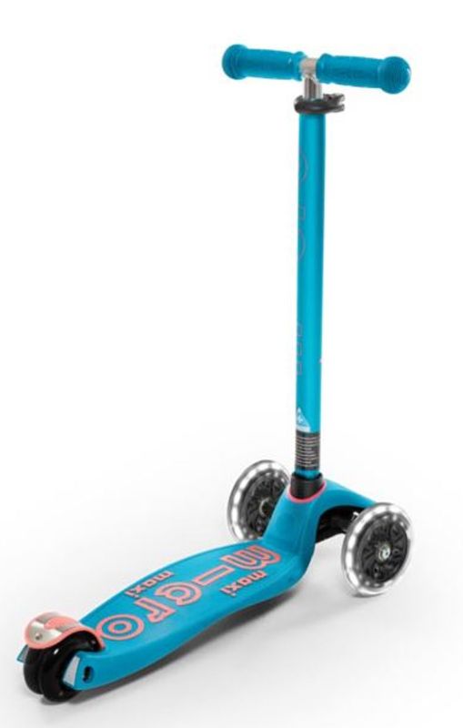 Micro Scooter Maxi Micro Deluxe LED Aqua