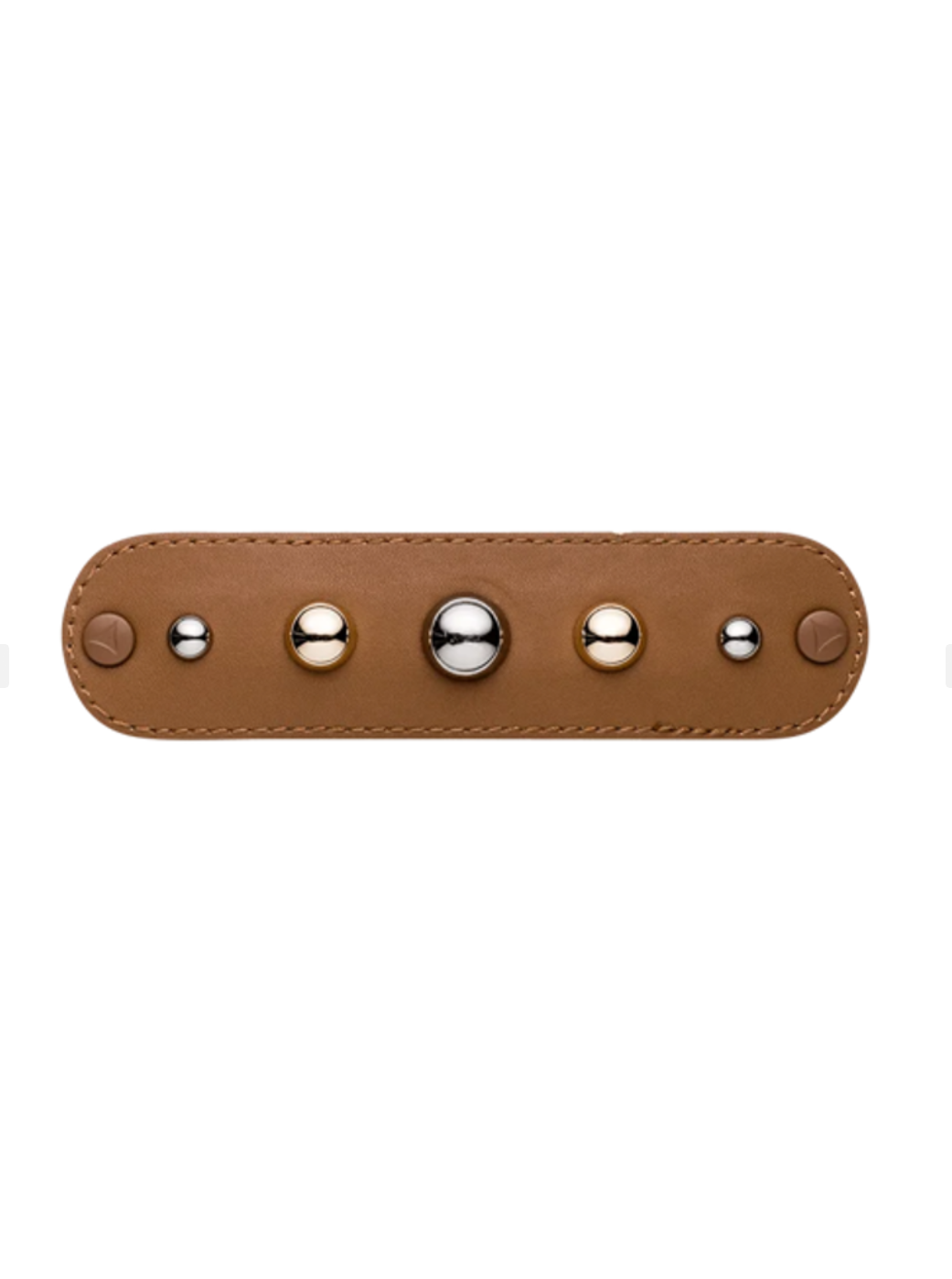 Hey Marly Urban Stud Topping für Sandalen Cognac