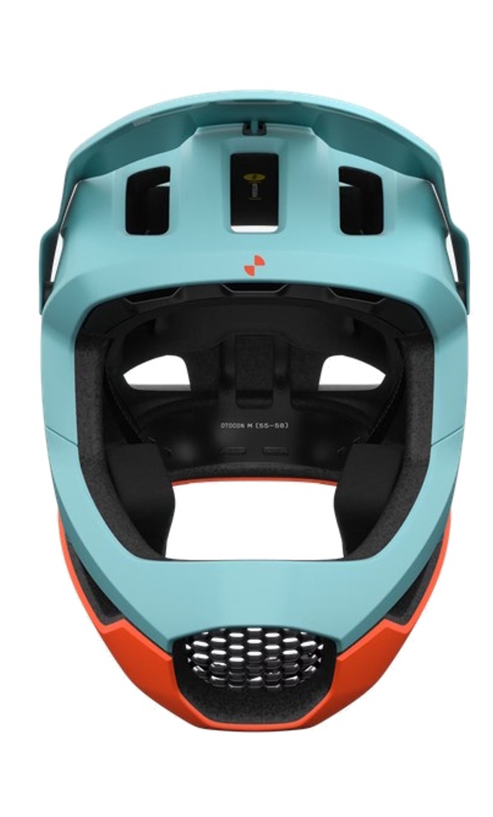 POC Fullface Helm Otocon Race MIPS MTB Indicolite Blue Matt/Carnelian Orange Matt