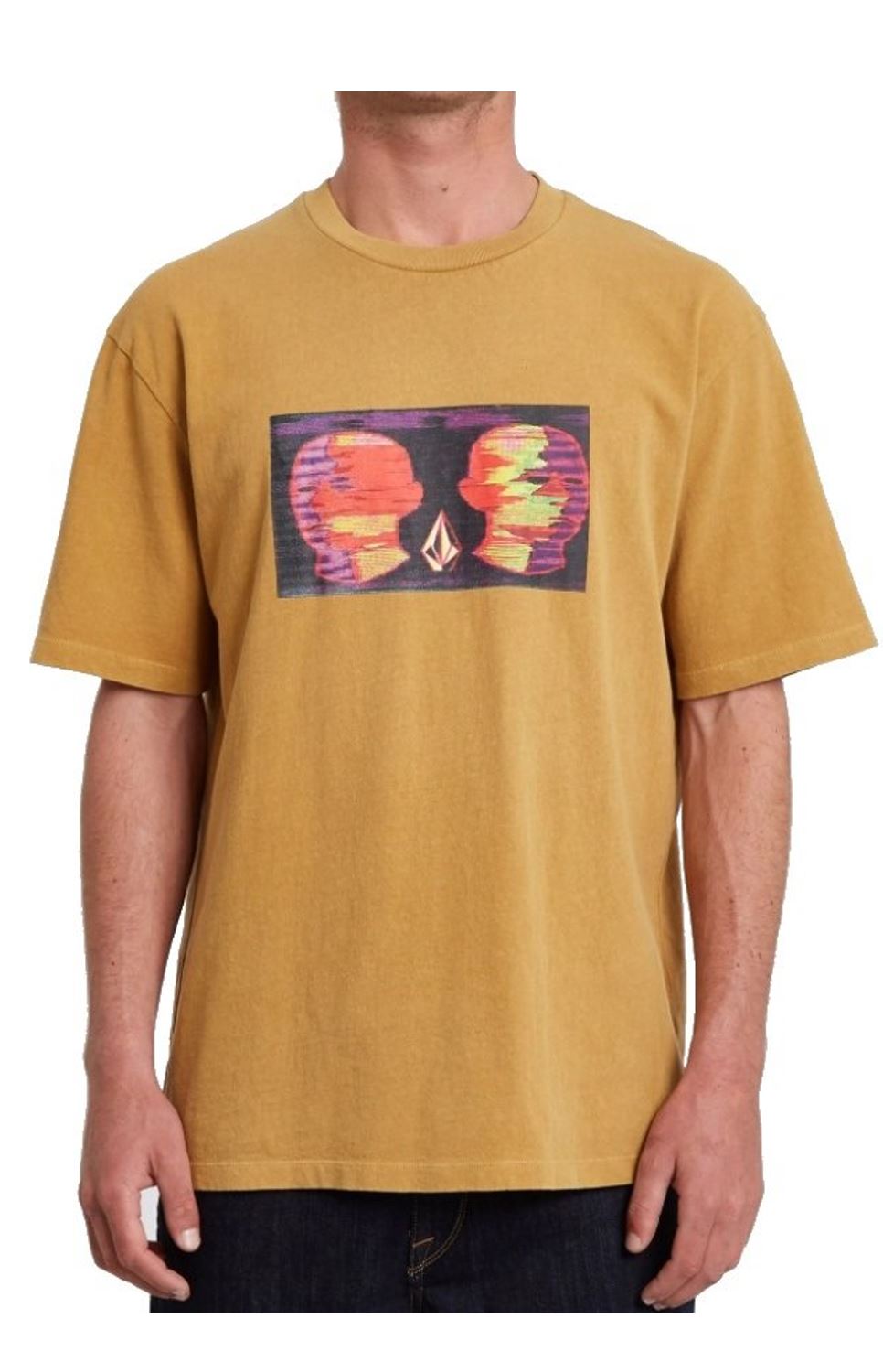 Volcom Herren T-Shirt Animoscillator gelb