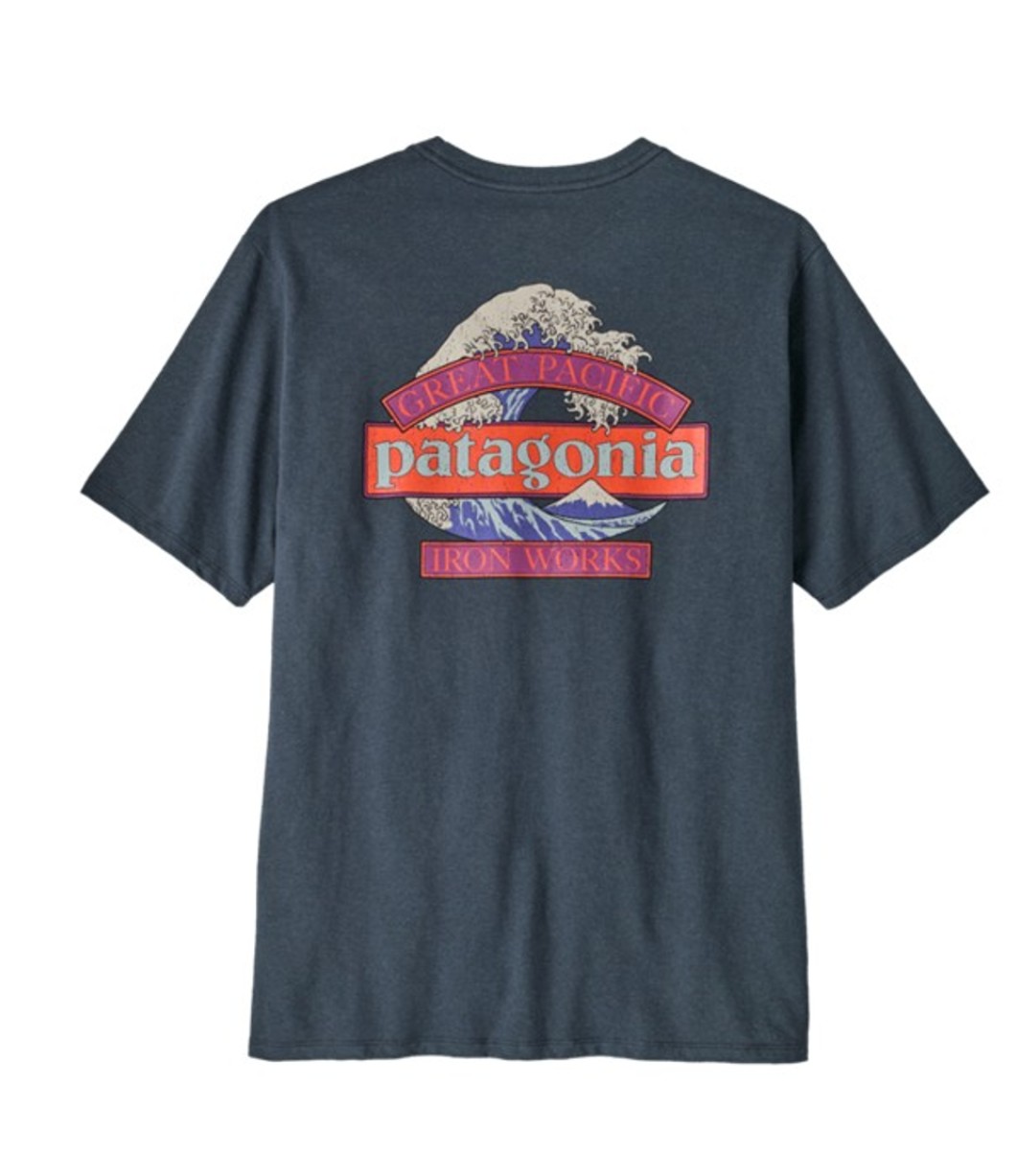 Patagonia Herren T-Shirt Great Waves Responsibi Tee Summit Blue