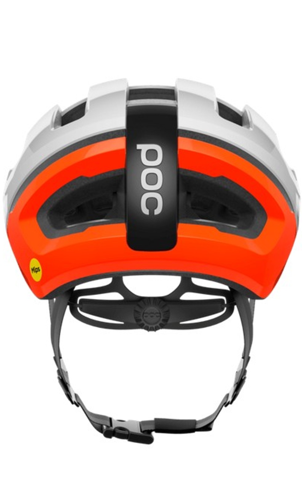 POC Fahrradhelm Omne Air MIPS Hydrogen White/Fluorescent Orange