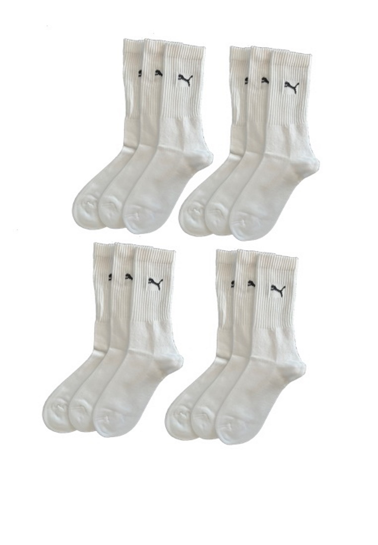 Puma Sportsocken Regular Crew Socken Sport 12-Pack weiß