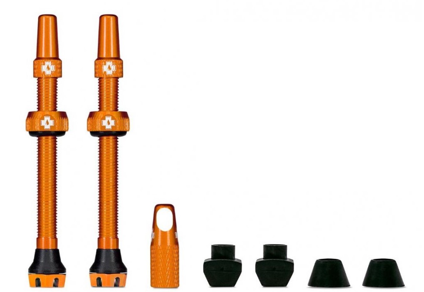 Muc Off Fahrradventile Tubeless Valve Kit V2 orange 44mm