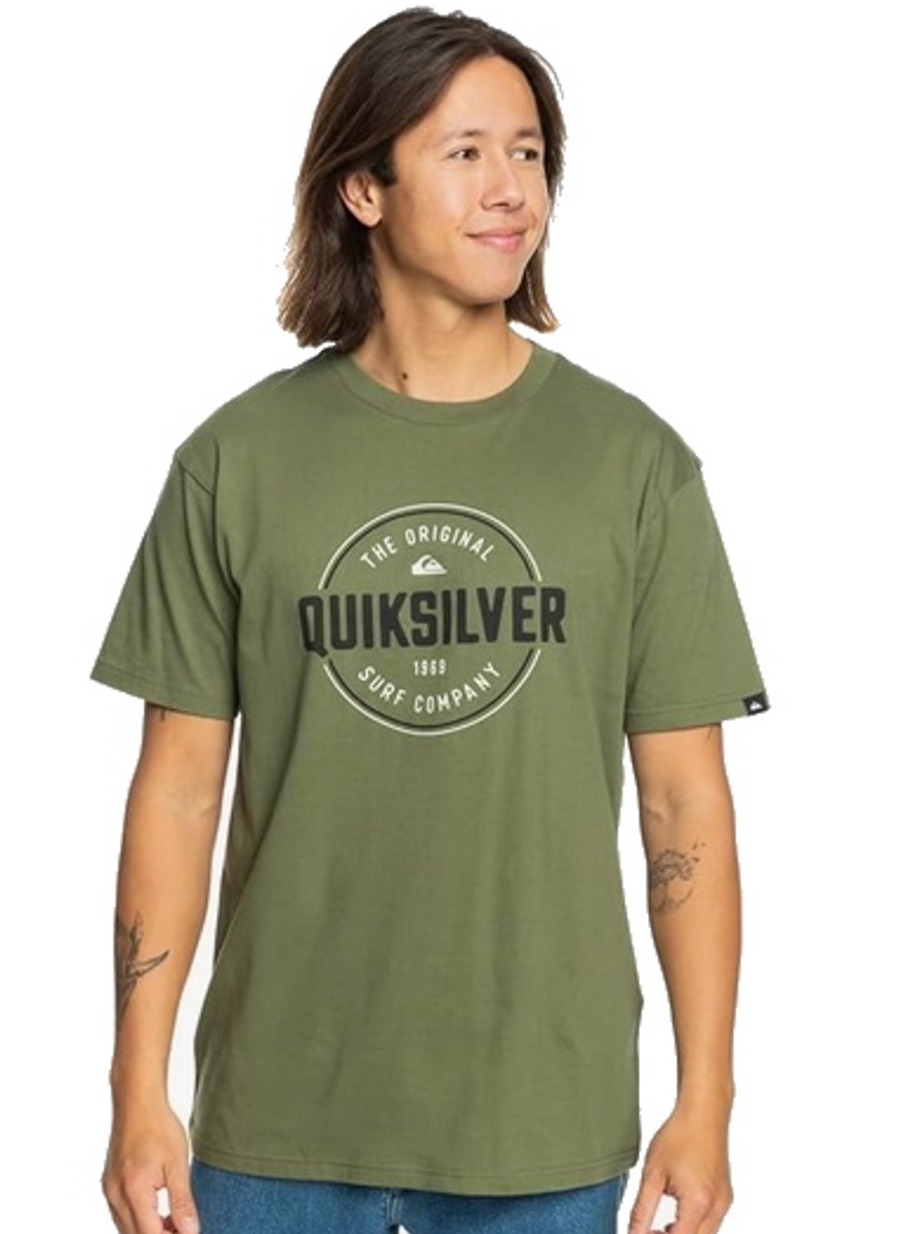 Quiksilver T-Shirt Circle Up grün