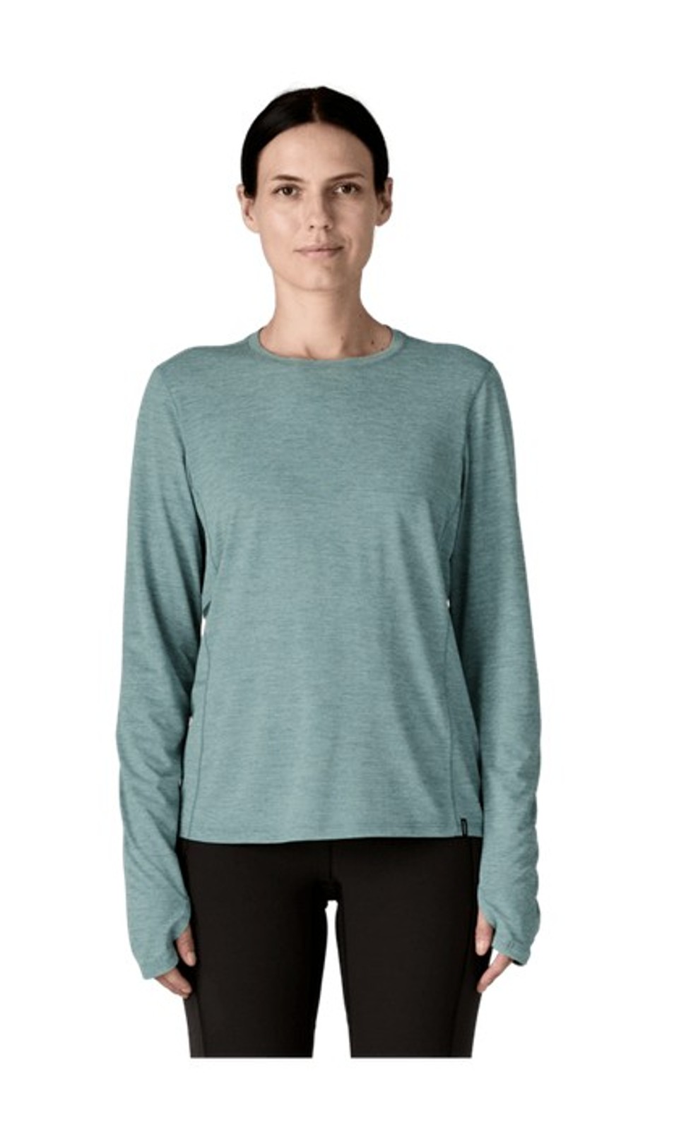 Patagonia Damen Longsleeve Cap Cool Sun Light Blue Sage