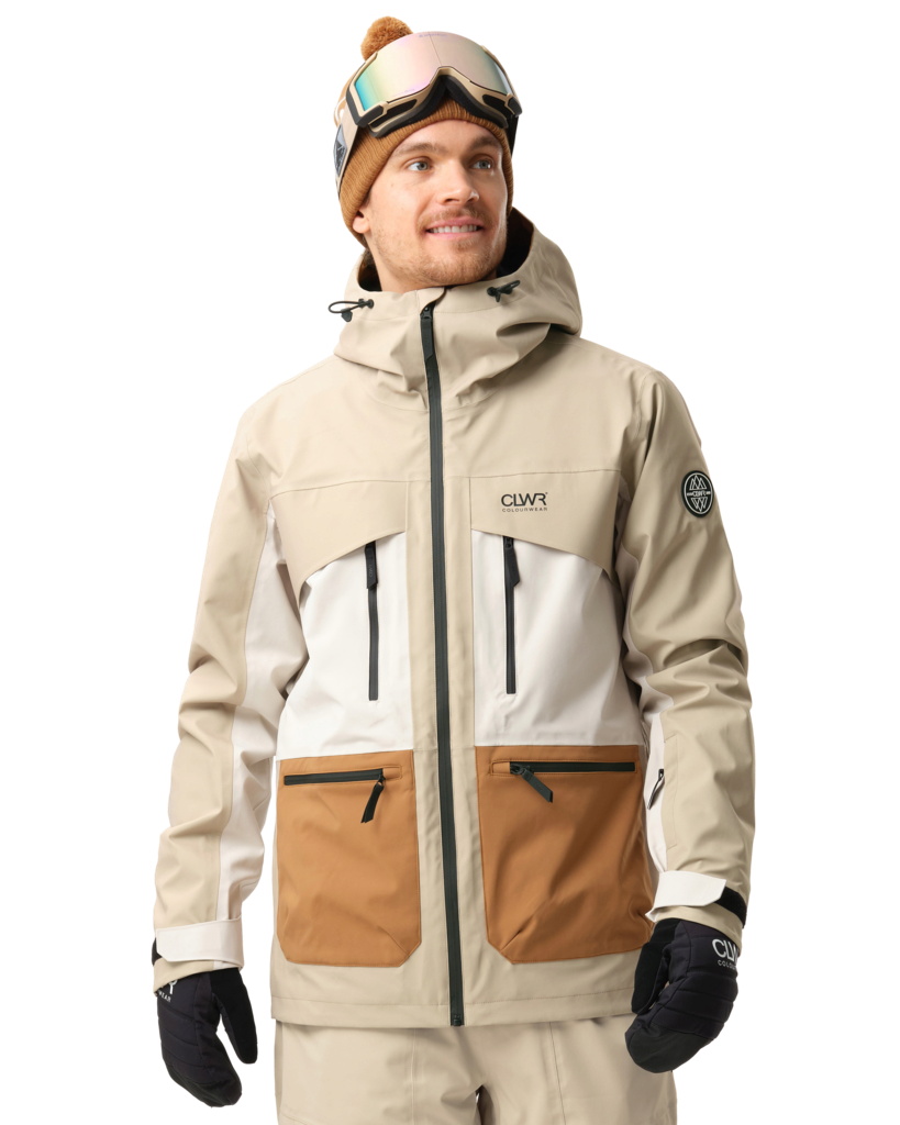 Colourwear Herren Transfer Jacket 3L Shell Jacke Sand