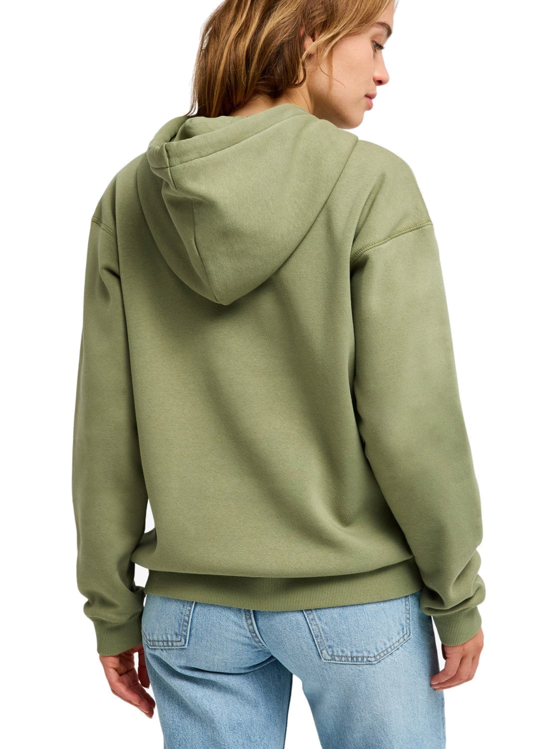 Roxy Damen Kapuzenpullover Surf Stoked Brushed Art Oil Green