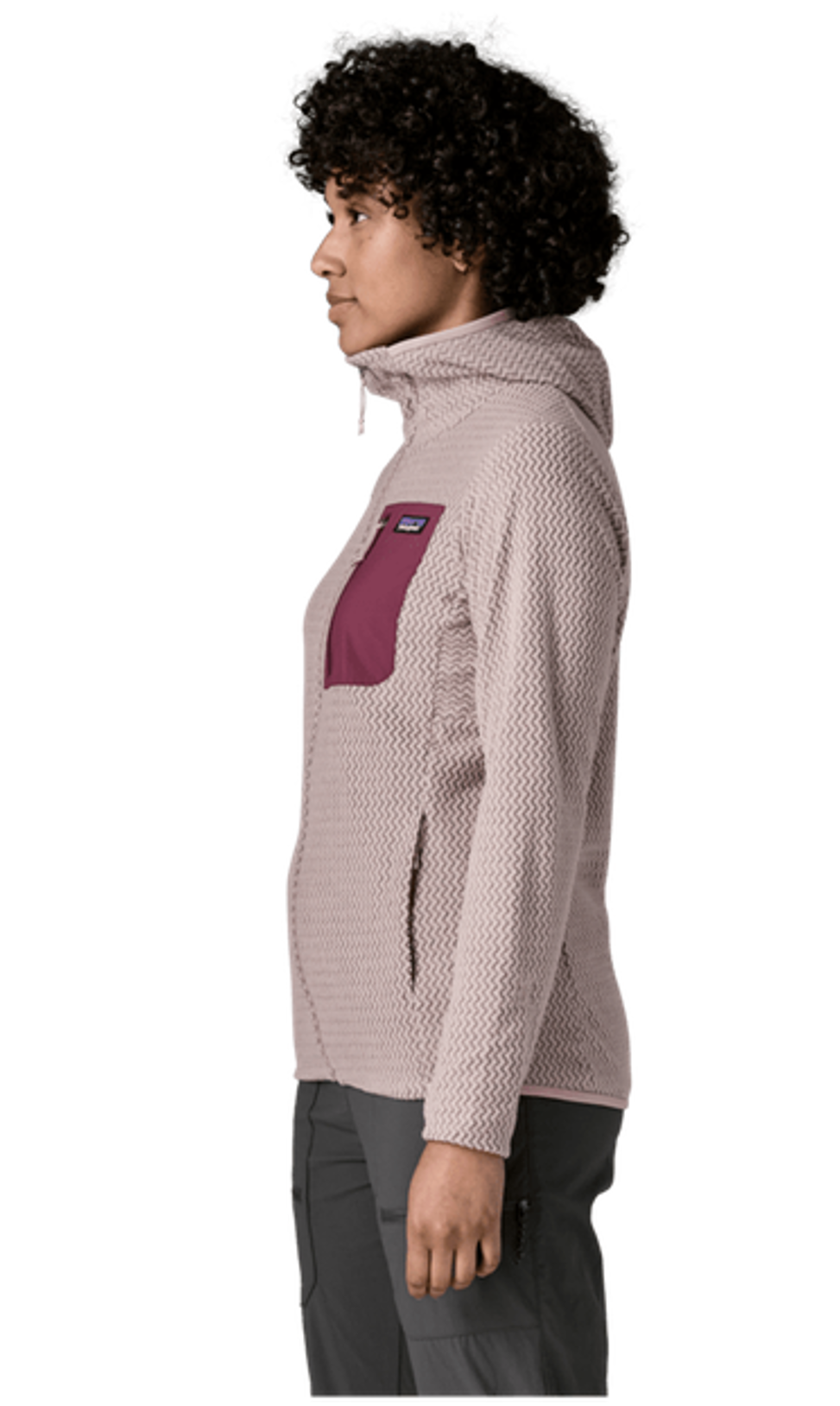 Patagonia Damen R1 Air Full-Zip Hoody Stingray Mauve