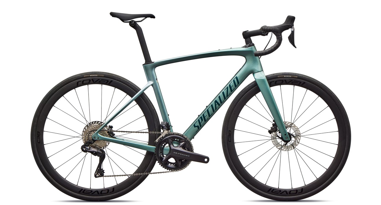 Specialized Rennrad Roubaix SL8 Expert Gloss Fjord Metallic / White Pearl Fade / Emerald 2026