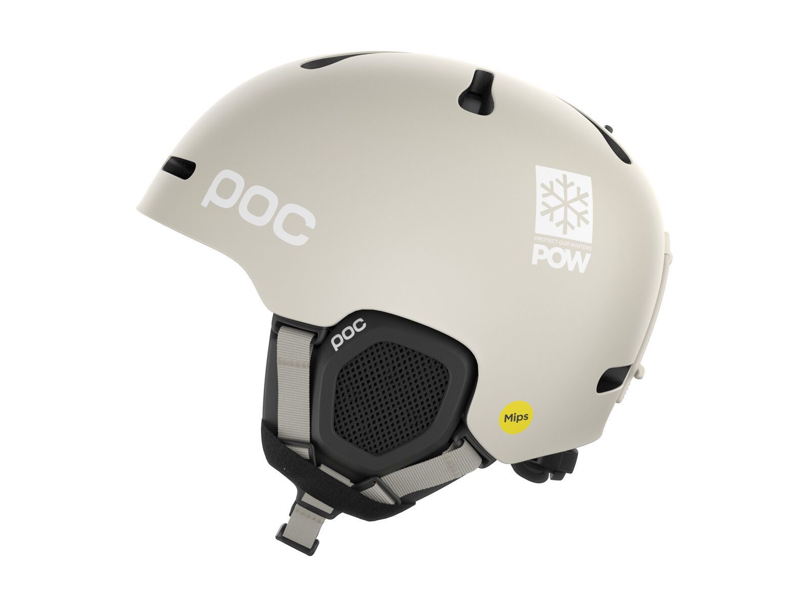 POC Wintersporthelm Fornix MIPS POW JJ mineral grey matt