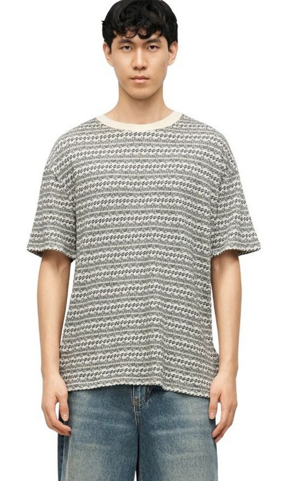 Quiksilver T-Shirt Okano Jacquard black horizons horizontal 