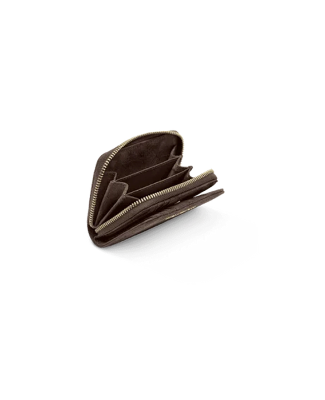 Hey Marly Sleek Petite Suede Geldbörse Coffee