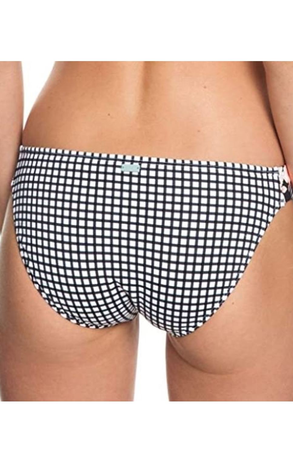 Roxy Damen Bikini Hose Bright Whith Vichy