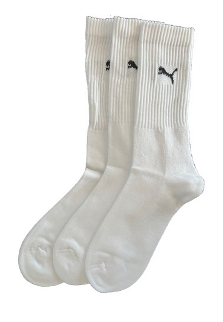 Puma Sportsocken Regular Crew Socken Sport 3-Pack weiß