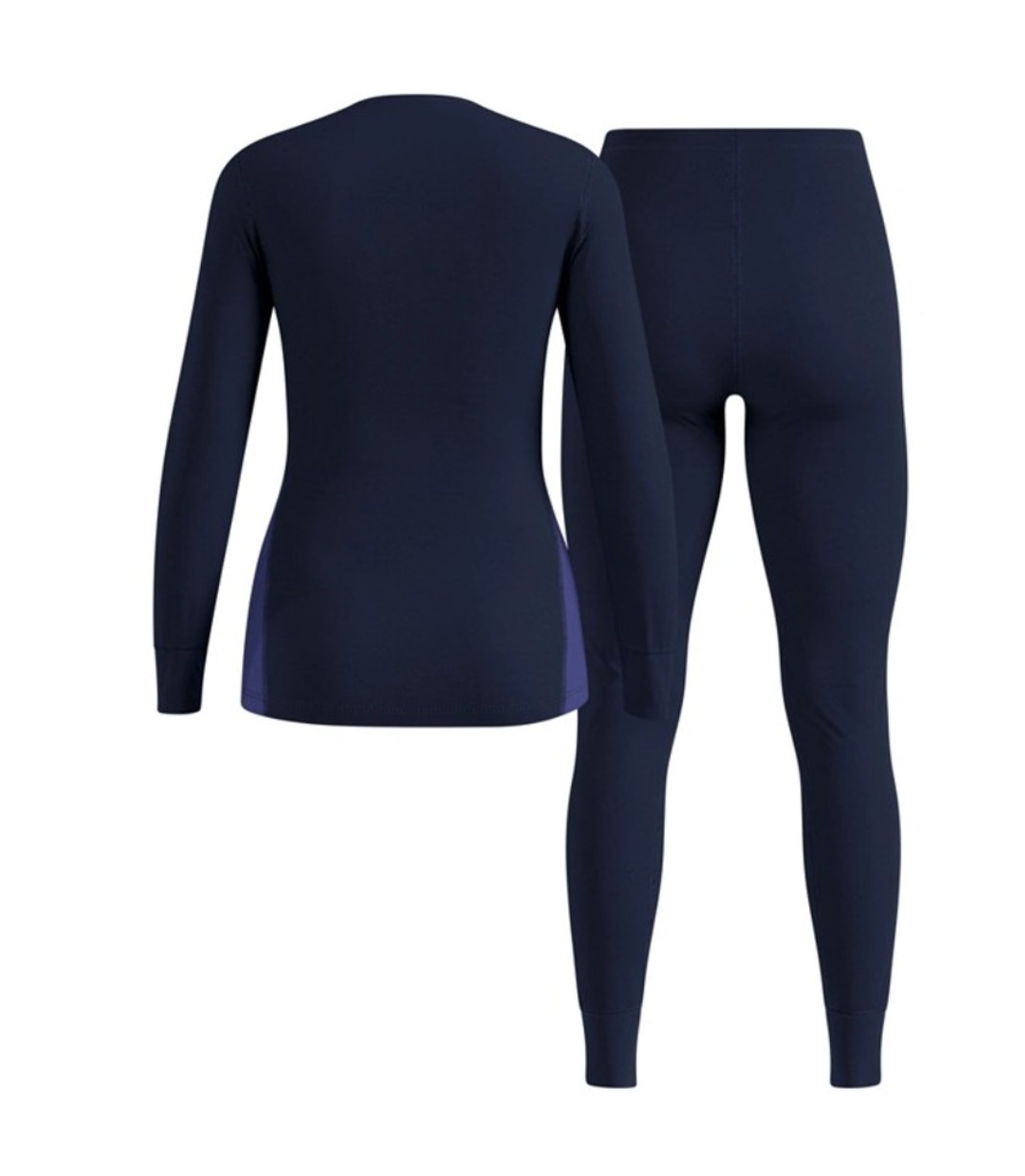 Odlo Damen Active Warm Layer Set skipper blue