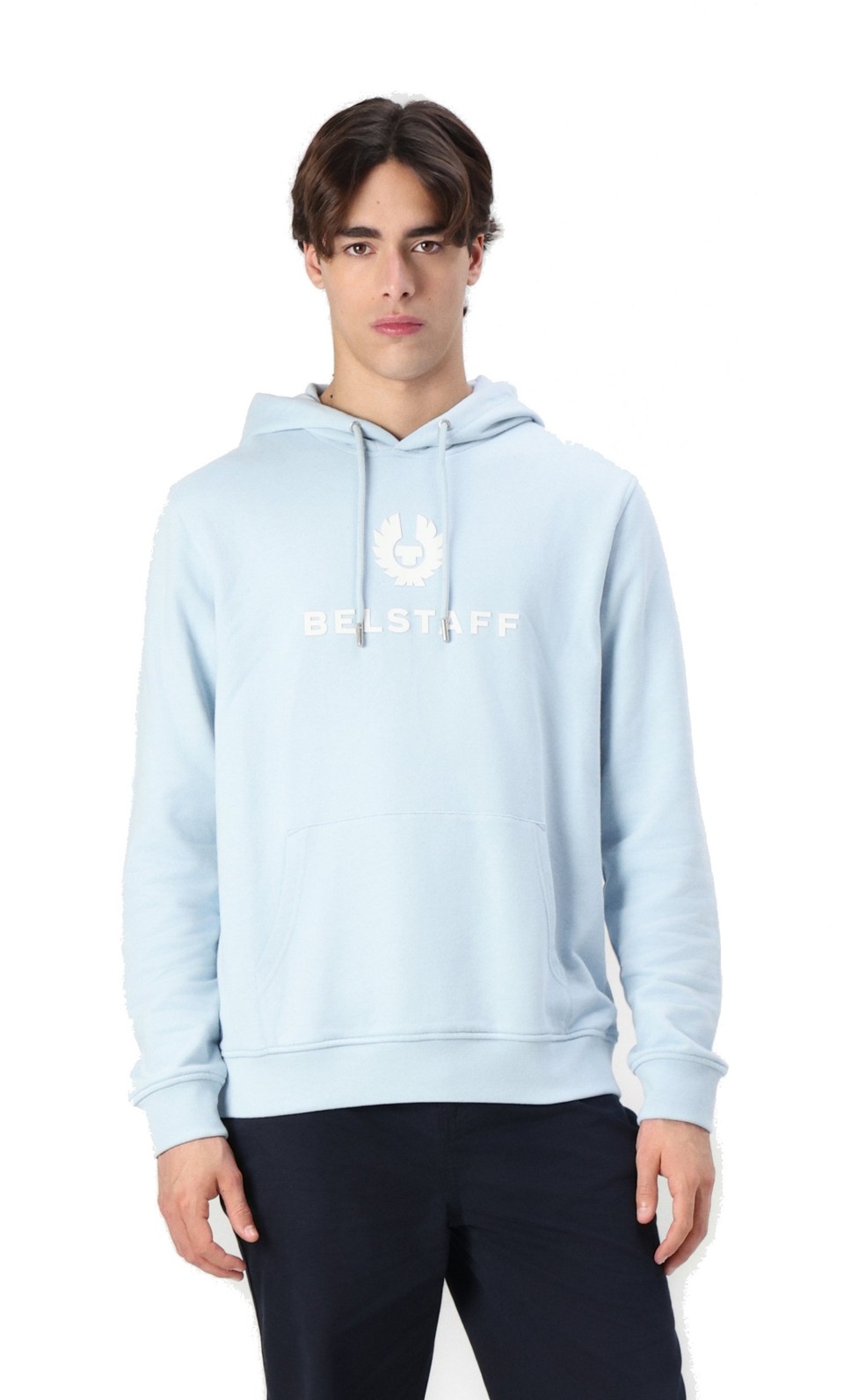 Belstaff Herren Signature Hoodie Sky blue