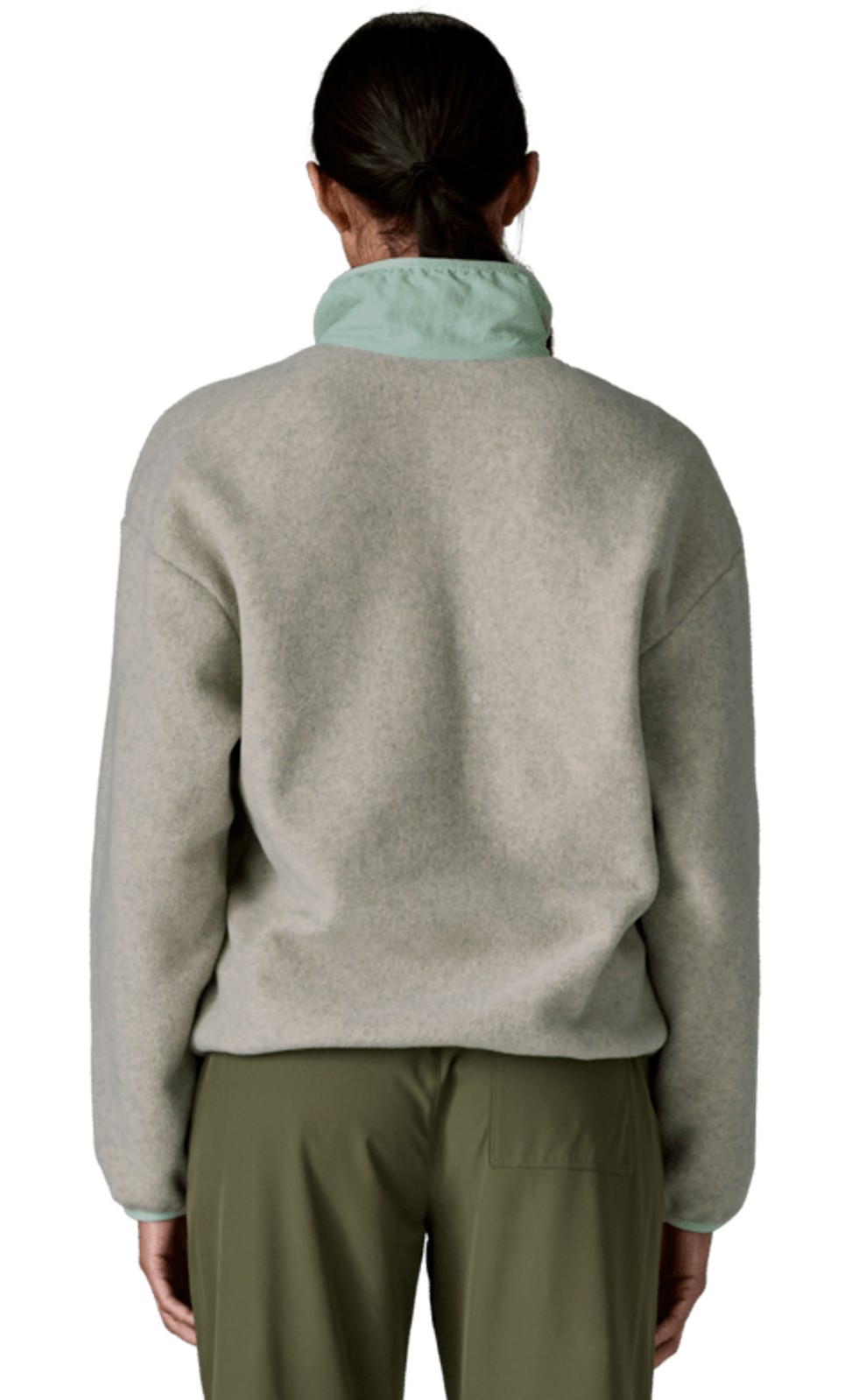 Patagonia Damen Synch Fleece Jacke Oatmeal Heather w/Thin Ice