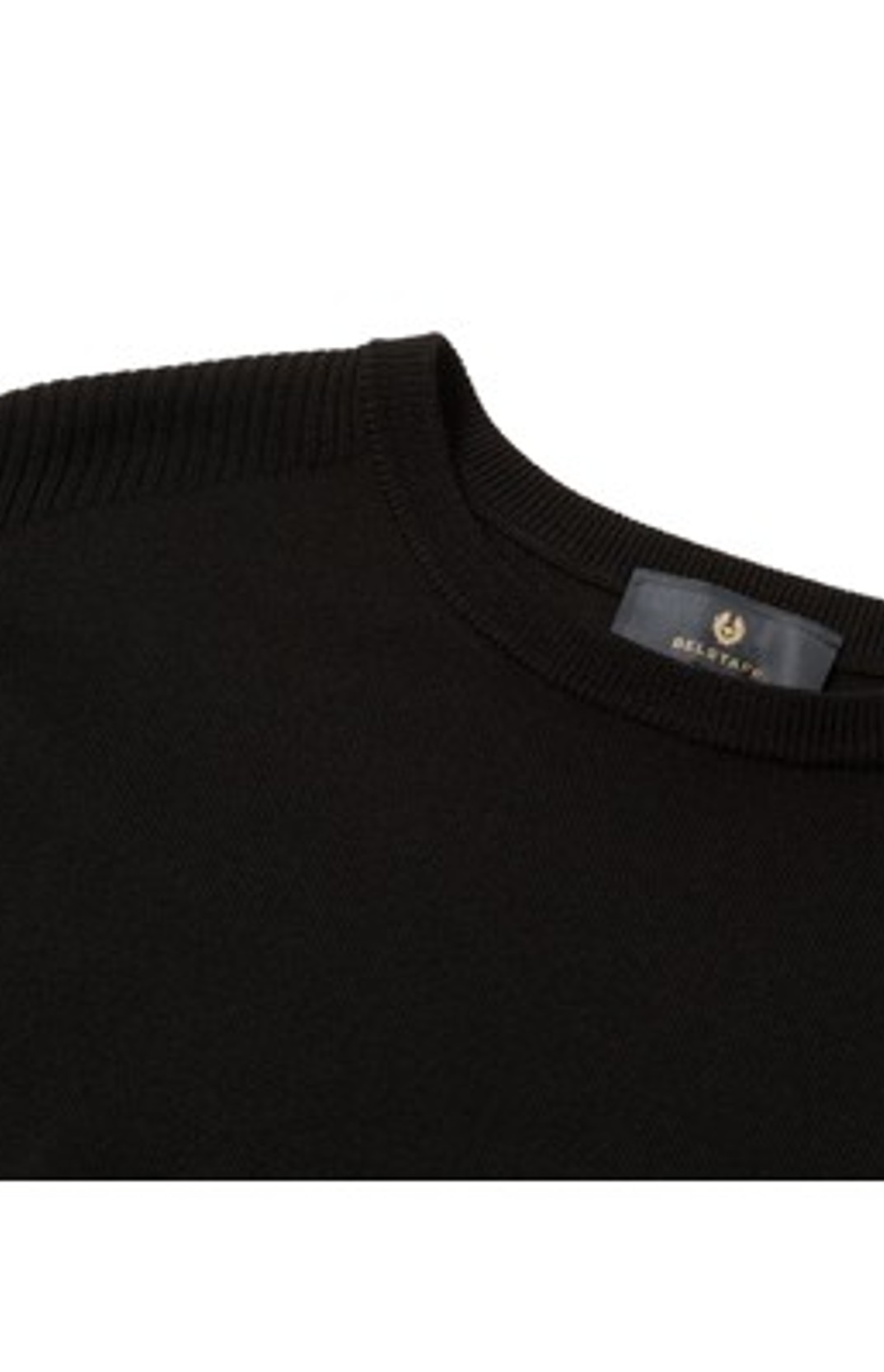 Belstaff Herren Pullover Colden Merino Rundhals Black