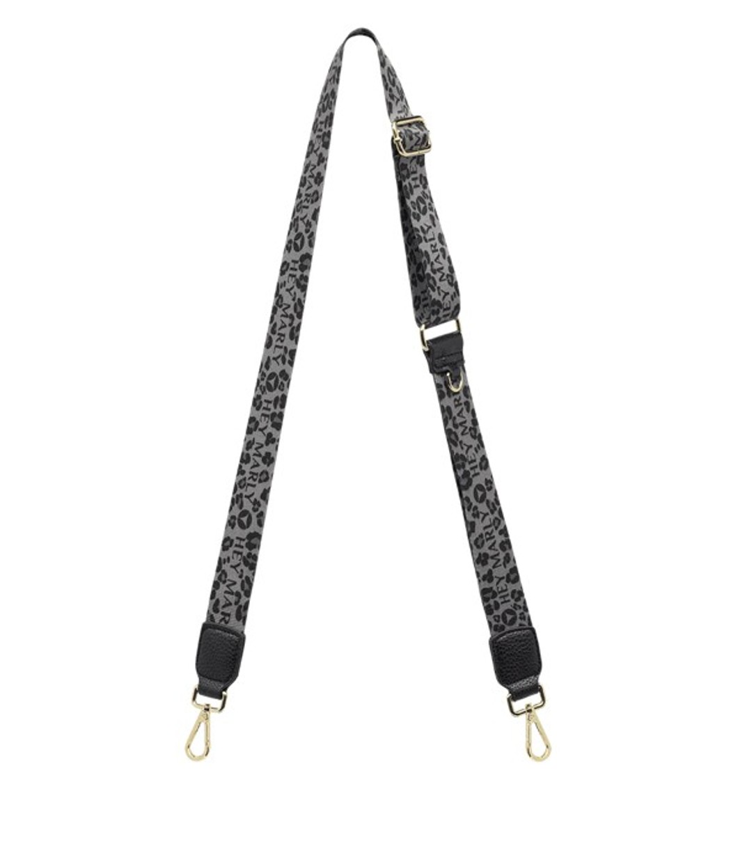 HEY MARLY Schulterriemen Animal Strap Leo Grey