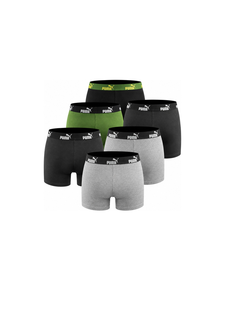 Puma Herren Boxershorts 6er Pack dark grey black orche green