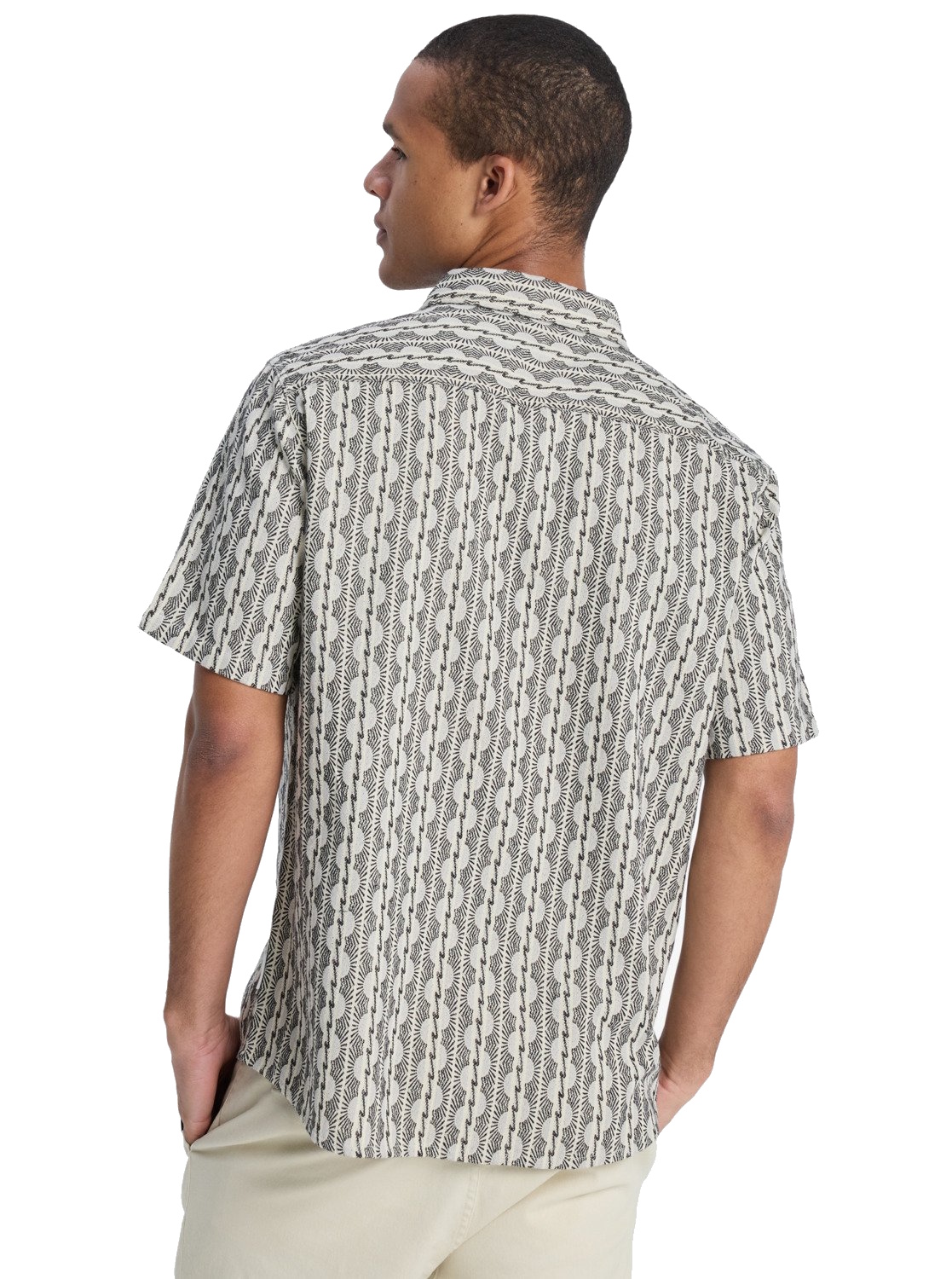Quiksilver Kurzarm Hemd Horizons Bone Horizons