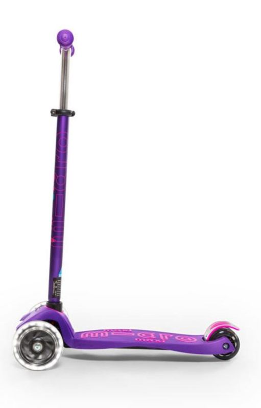 Micro Scooter Maxi Micro Deluxe LED Lila
