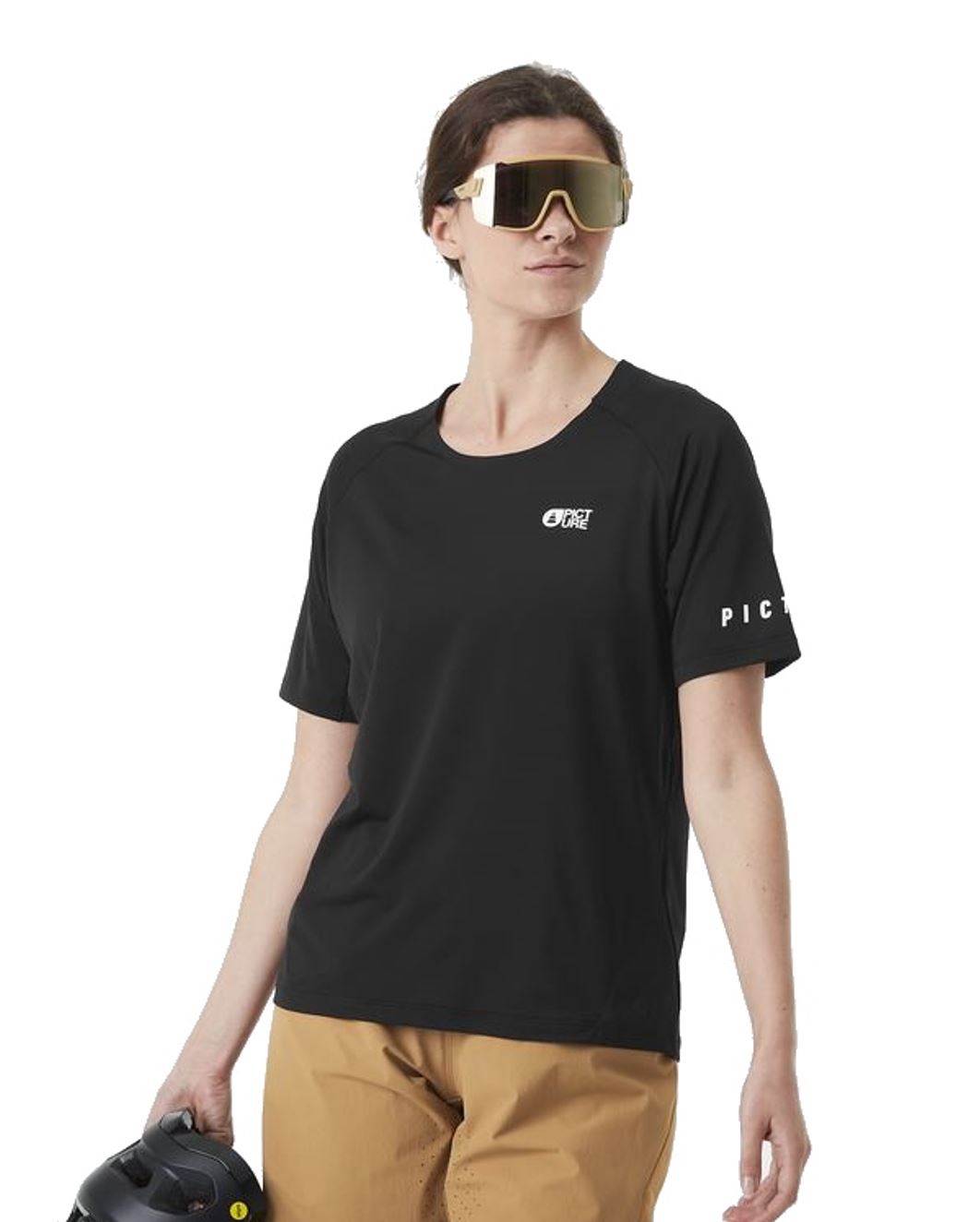 Picture Damen T-Shirt Ice Flow Tech Tee Black