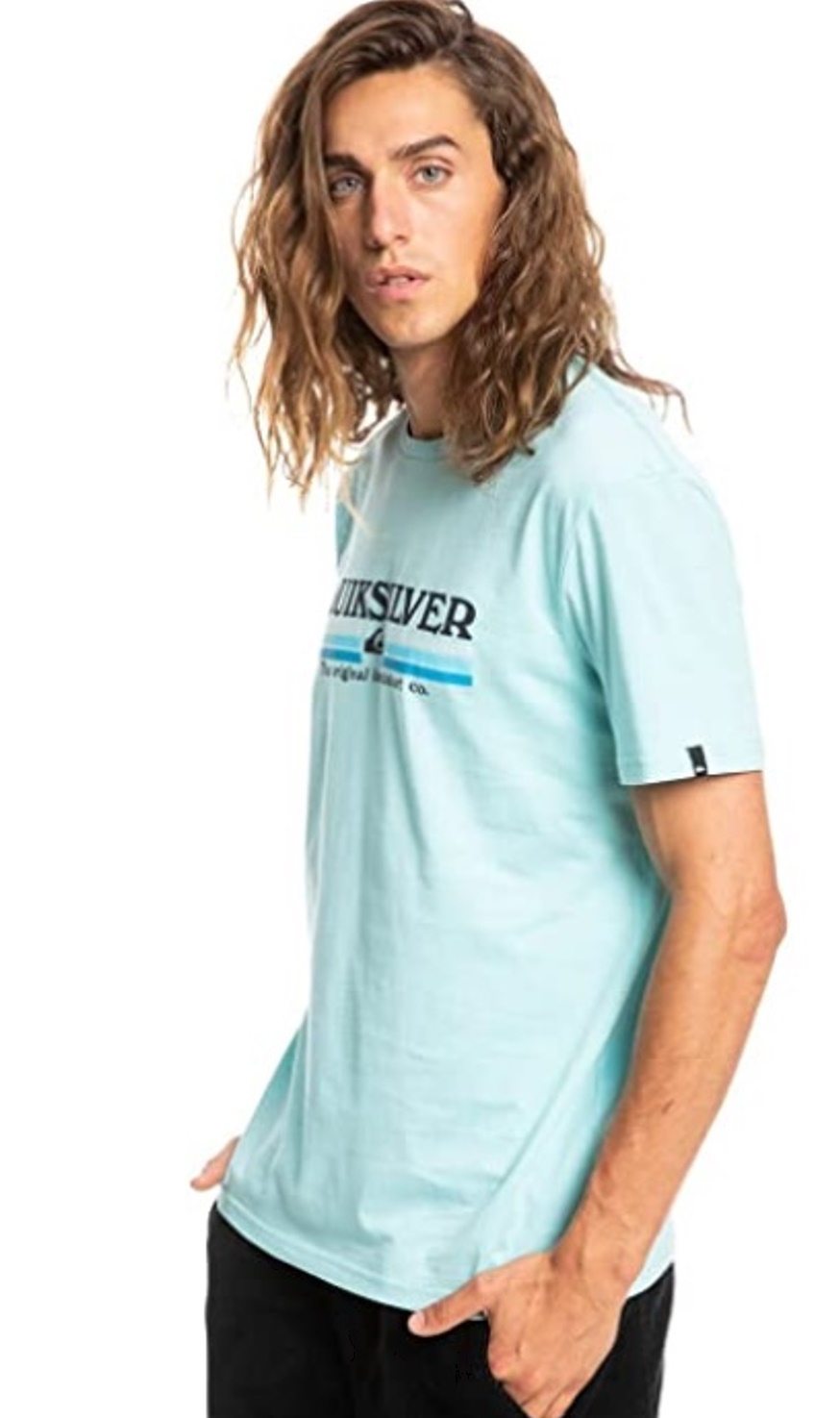 Quiksilver T-Shirt Lined Up hellblau