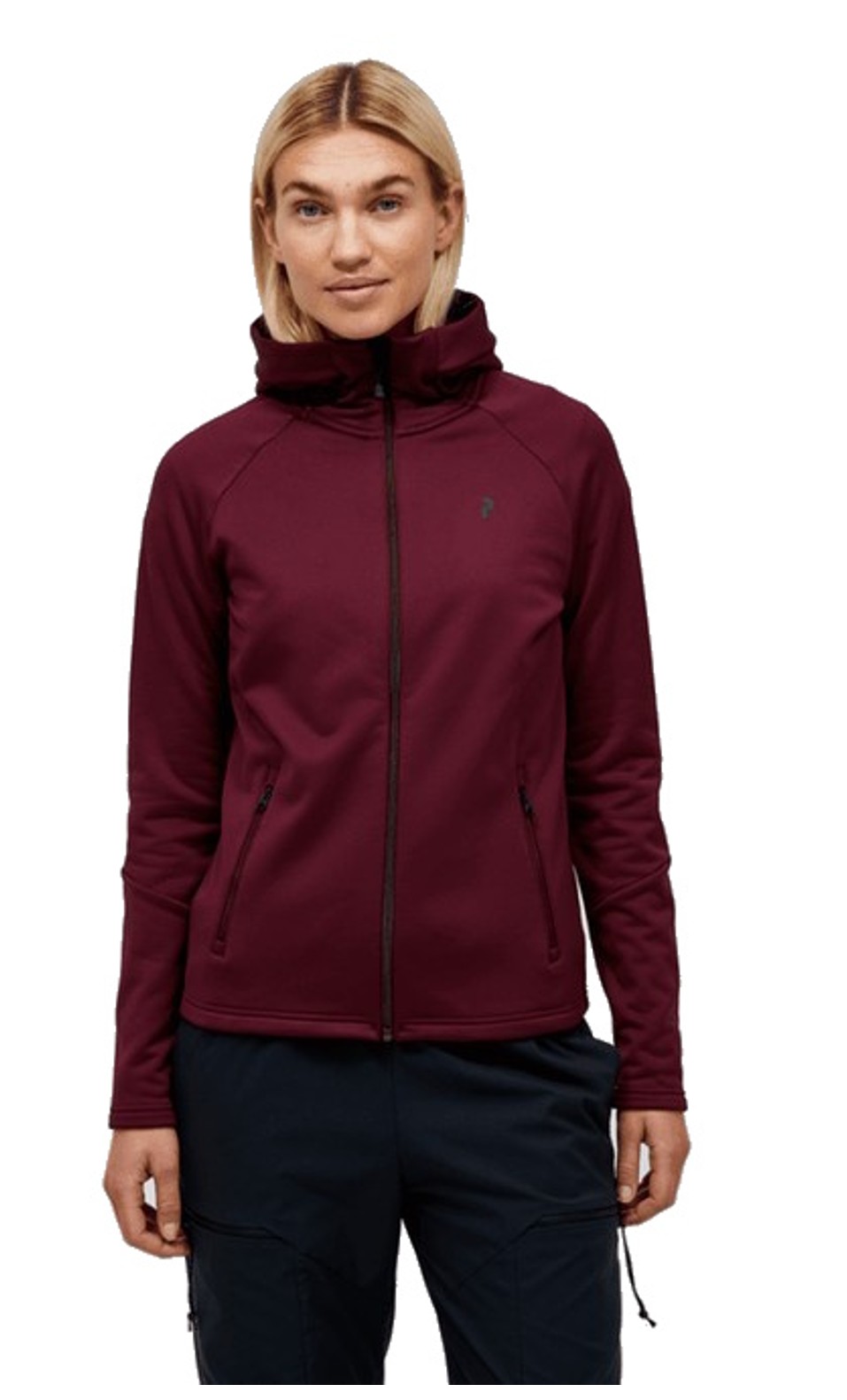 Peak Performance Damen Essential Midlayer Zip Hood PORTO