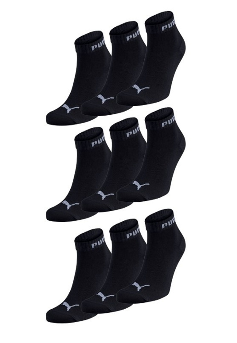 Puma Quarter Socken 9-Pack schwarz