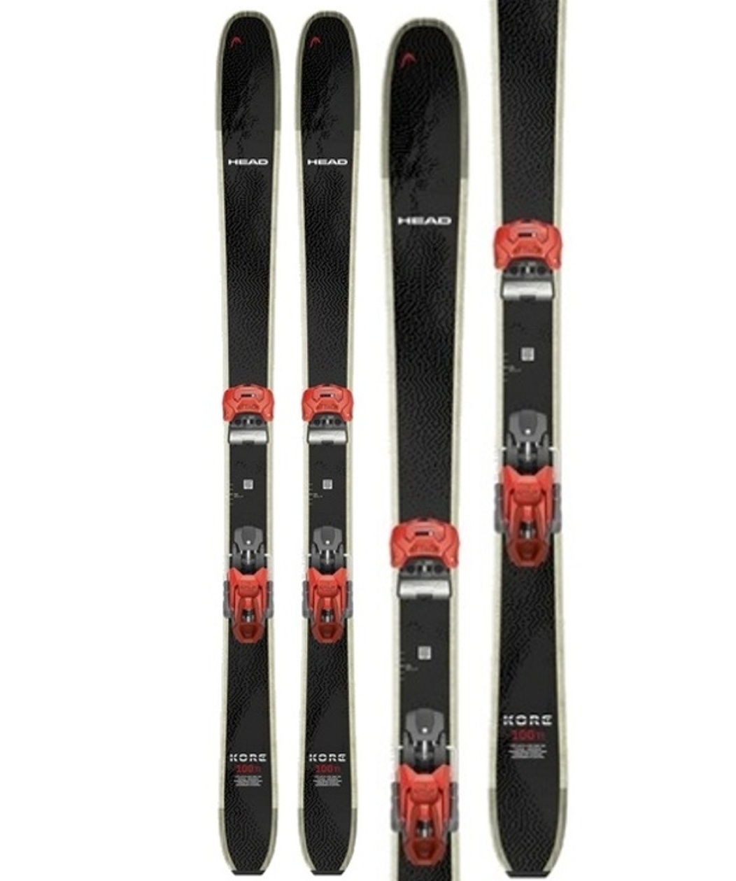 Head Kore 100 Ti Freerideski Set Black / Red 2026 