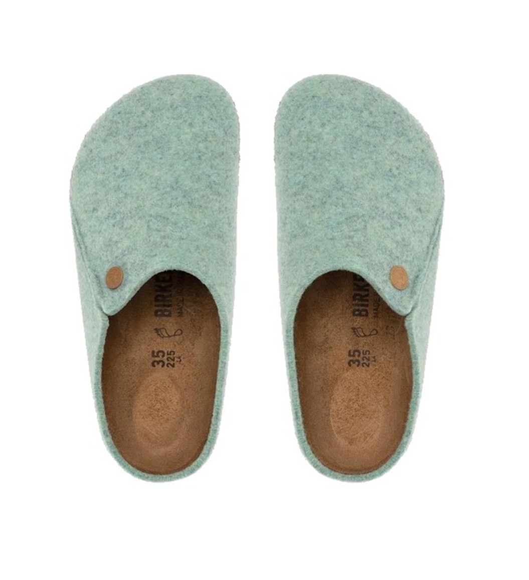 Birkenstock Damen Hausschuhe Zermatt Rivet Split Beryl Green