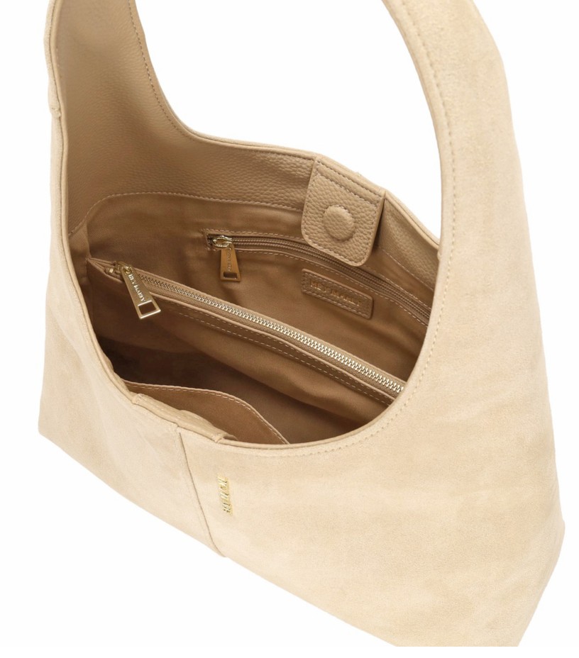 HEY MARLY Beuteltasche Alltime Lover Suede sand