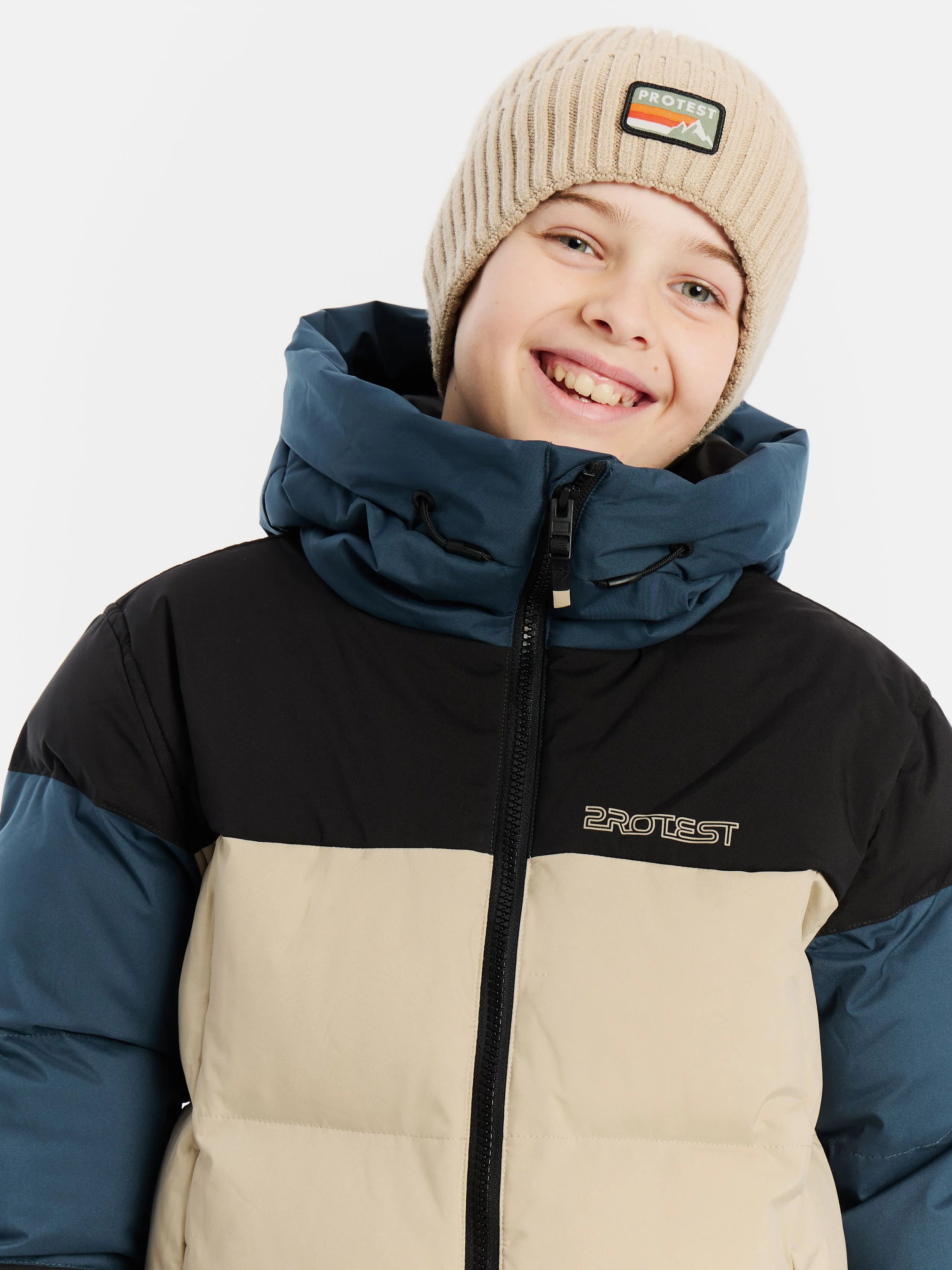 Protest Kinder Skijacke PRTJustin BambooBeige