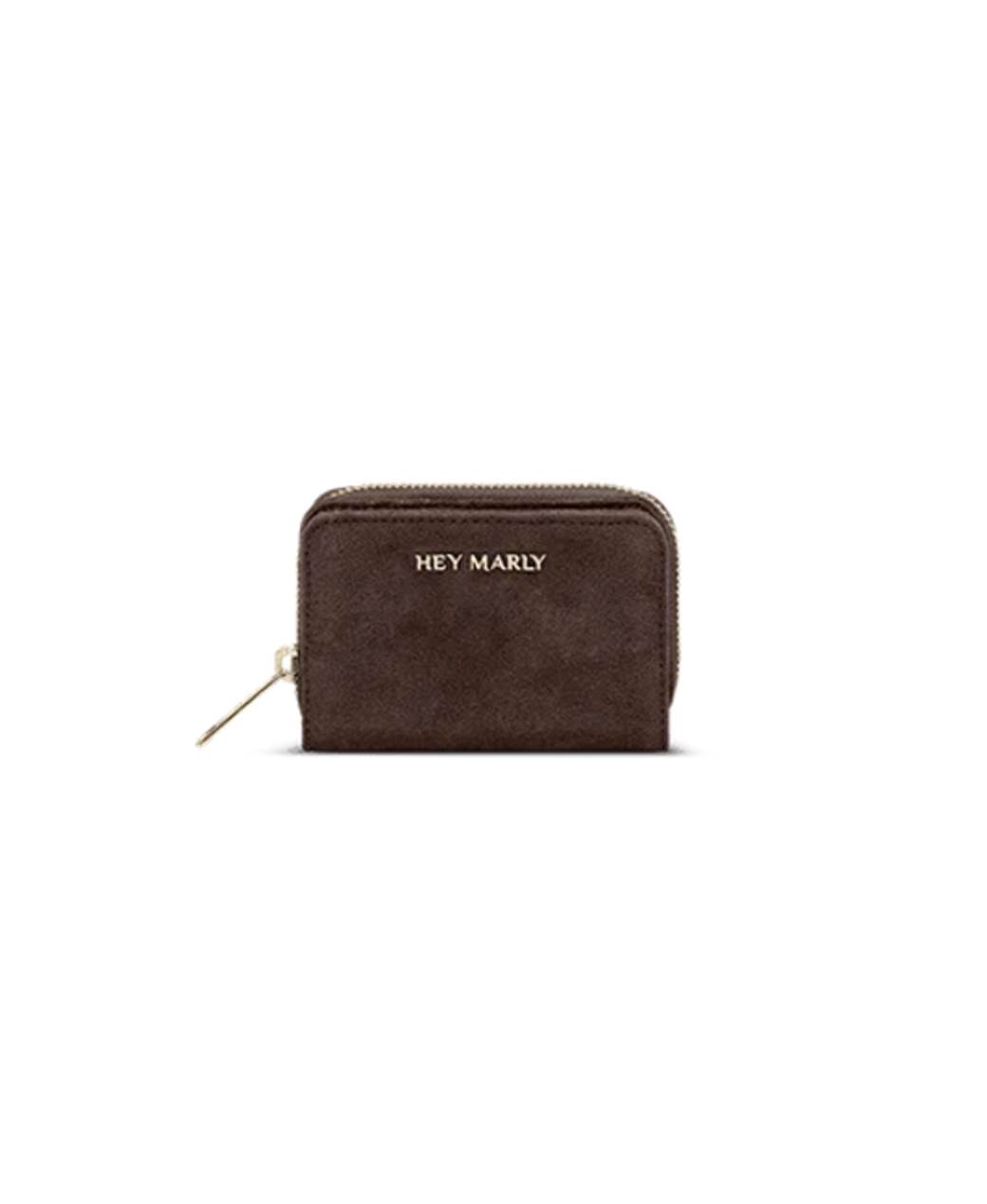 Hey Marly Sleek Petite Suede Geldbörse Coffee