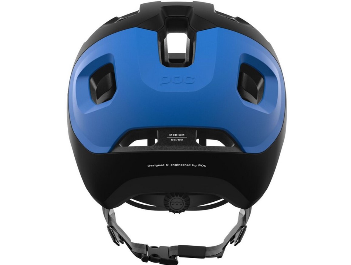 POC Fahrradhelm Axion uranium black/opal blue metalic matt