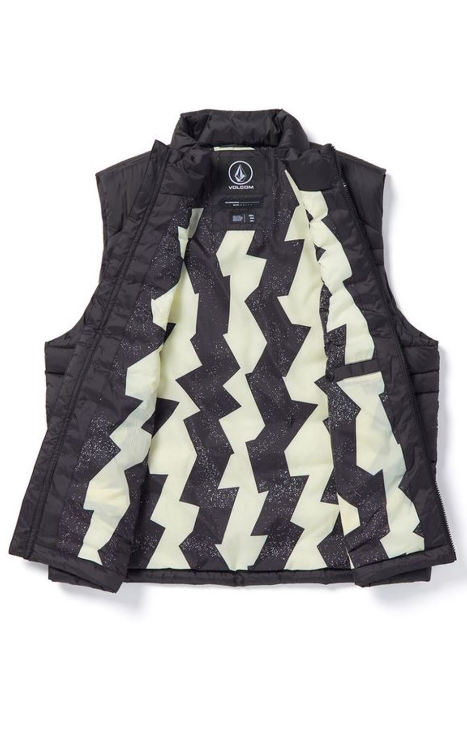 Volcom Herren Weste Earth Tripper Puff schwarz