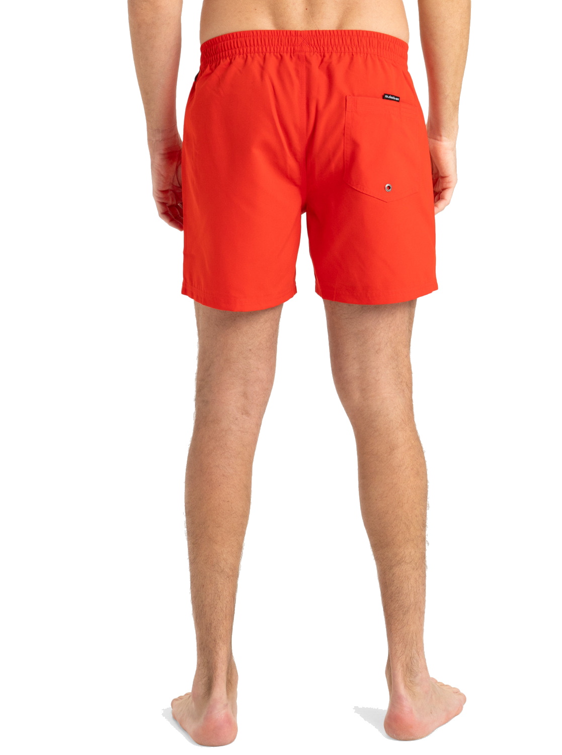 Quiksilver Badeshorts Solid 15" Schwimmshorts Black High Risk Red