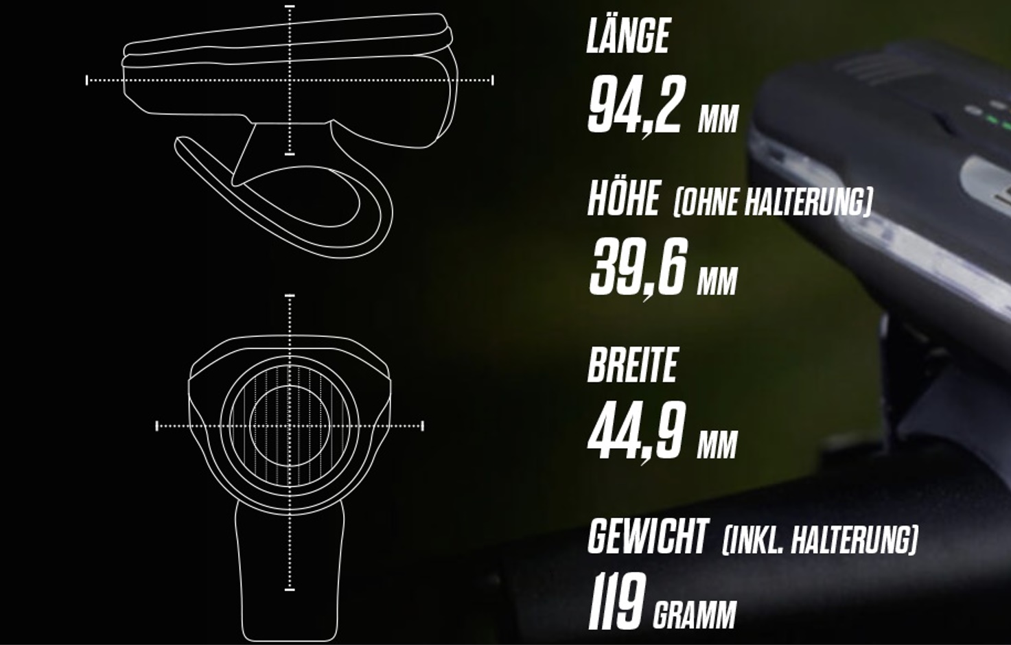 Sigma Fahrradlicht Aura 80 USB / Nugget II Set 80 LUX
