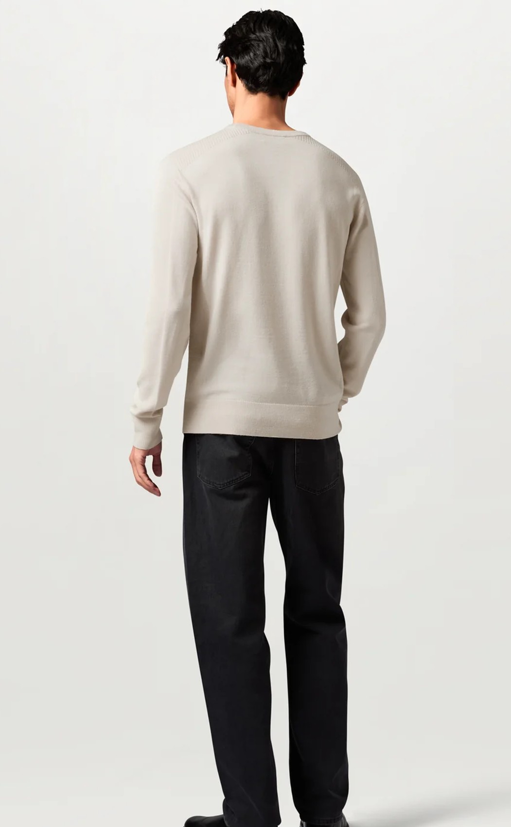 Belstaff Herren Pullover Colden Merino Rundhals Pale Stone