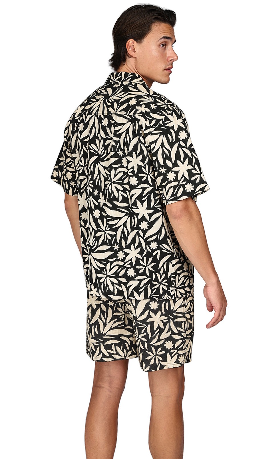Brunotti Herren Sanni-Print Sommerhemd Feather Grey