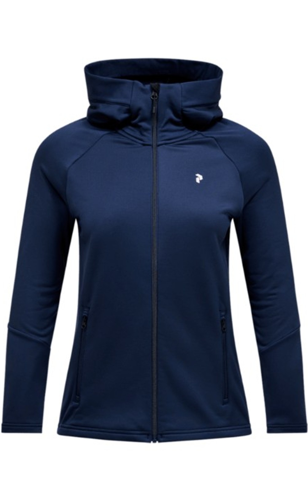 Peak Performance Damen Essential Midlayer Zip Hood Blue Shadow