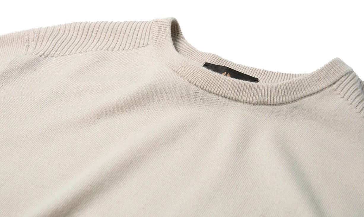 Belstaff Herren Pullover Colden Merino Rundhals Pale Stone