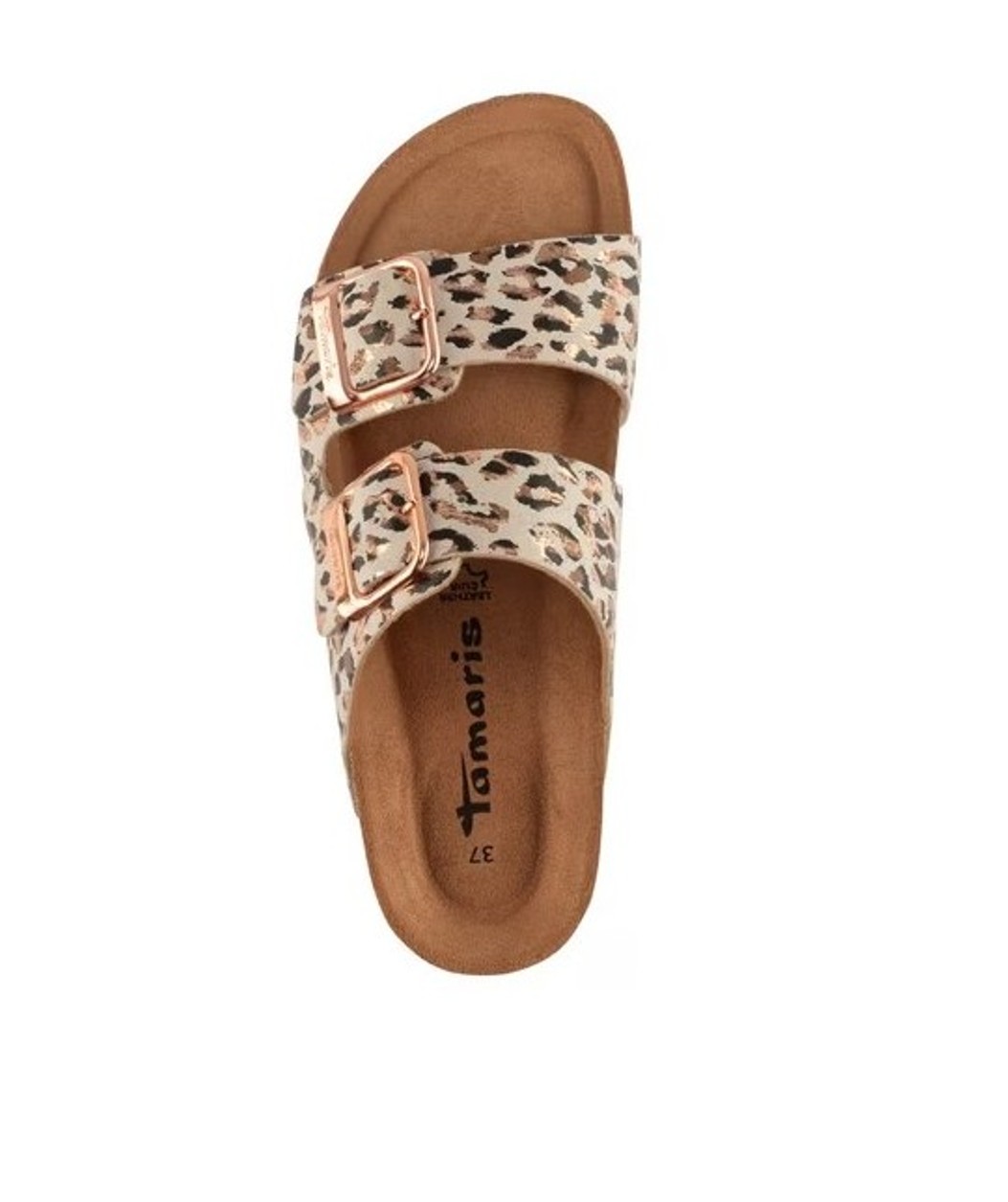 Tamaris Damen Pantolette Beige