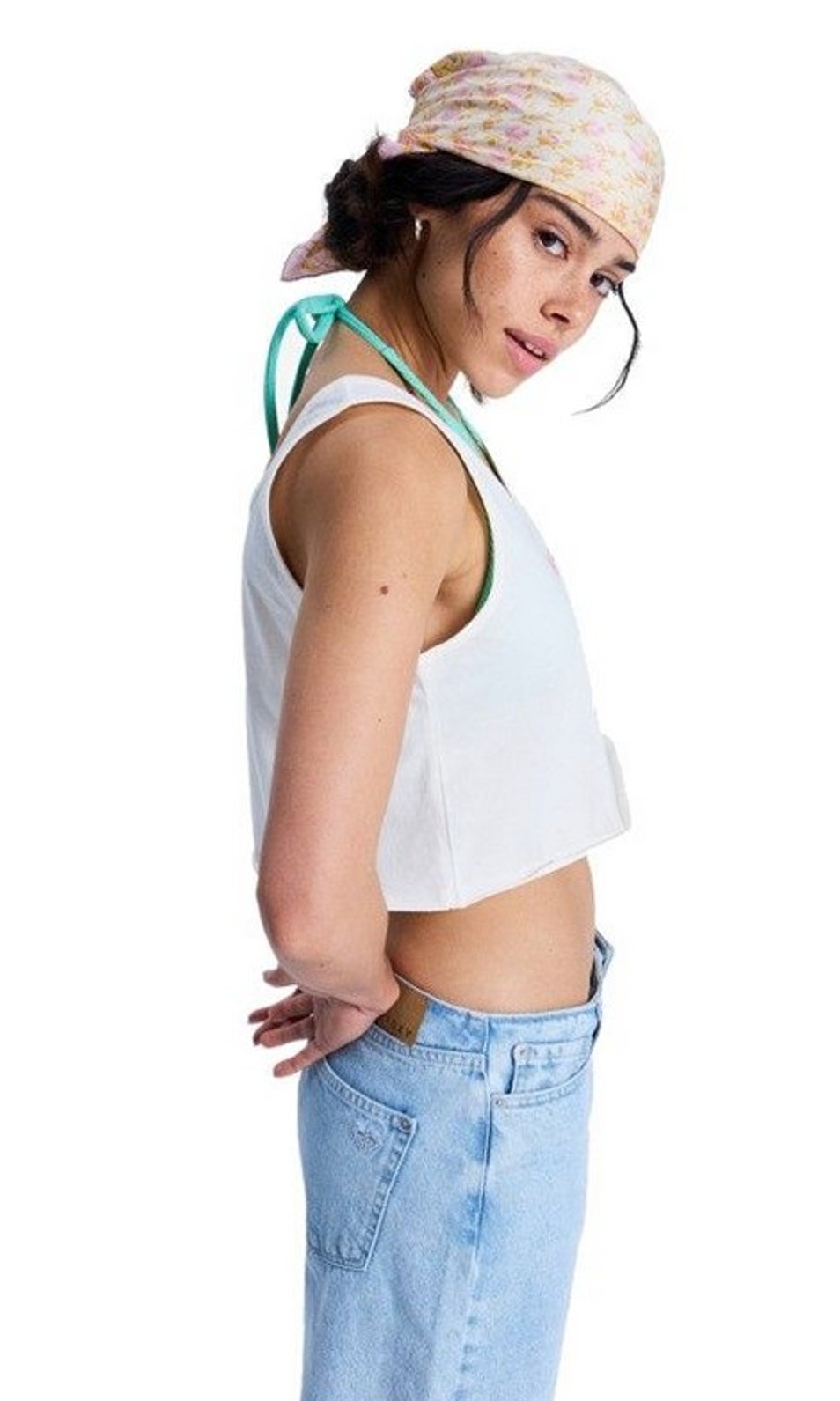 Roxy Damen Top Magic Sunset Crop Coconut Milk