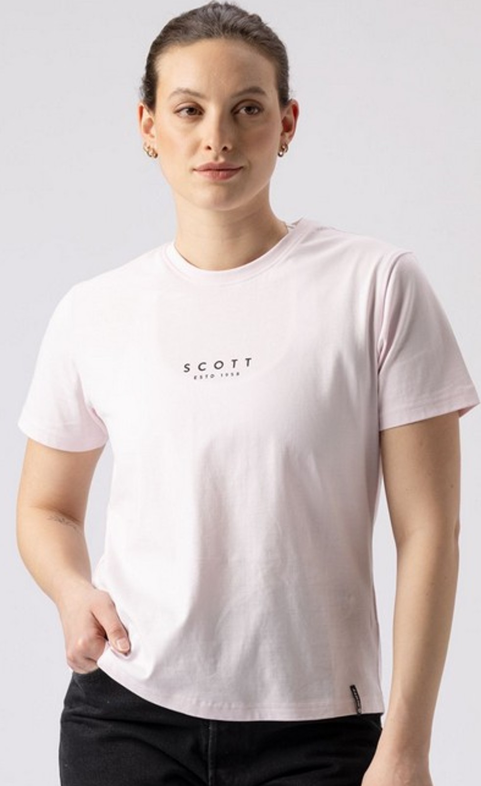 SCOTT Damen T-Shirt Typo white