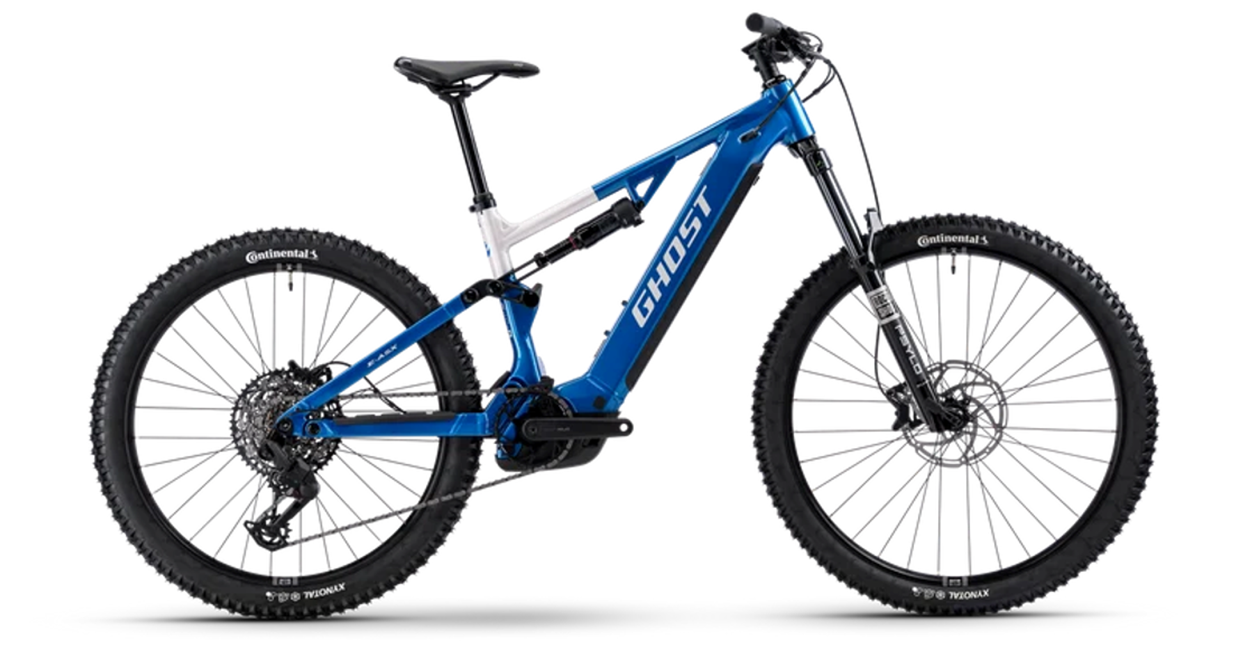 Ghost E-ASX Universal Mountainbike Candy Blue / Coffee Arctic Dust Glossy